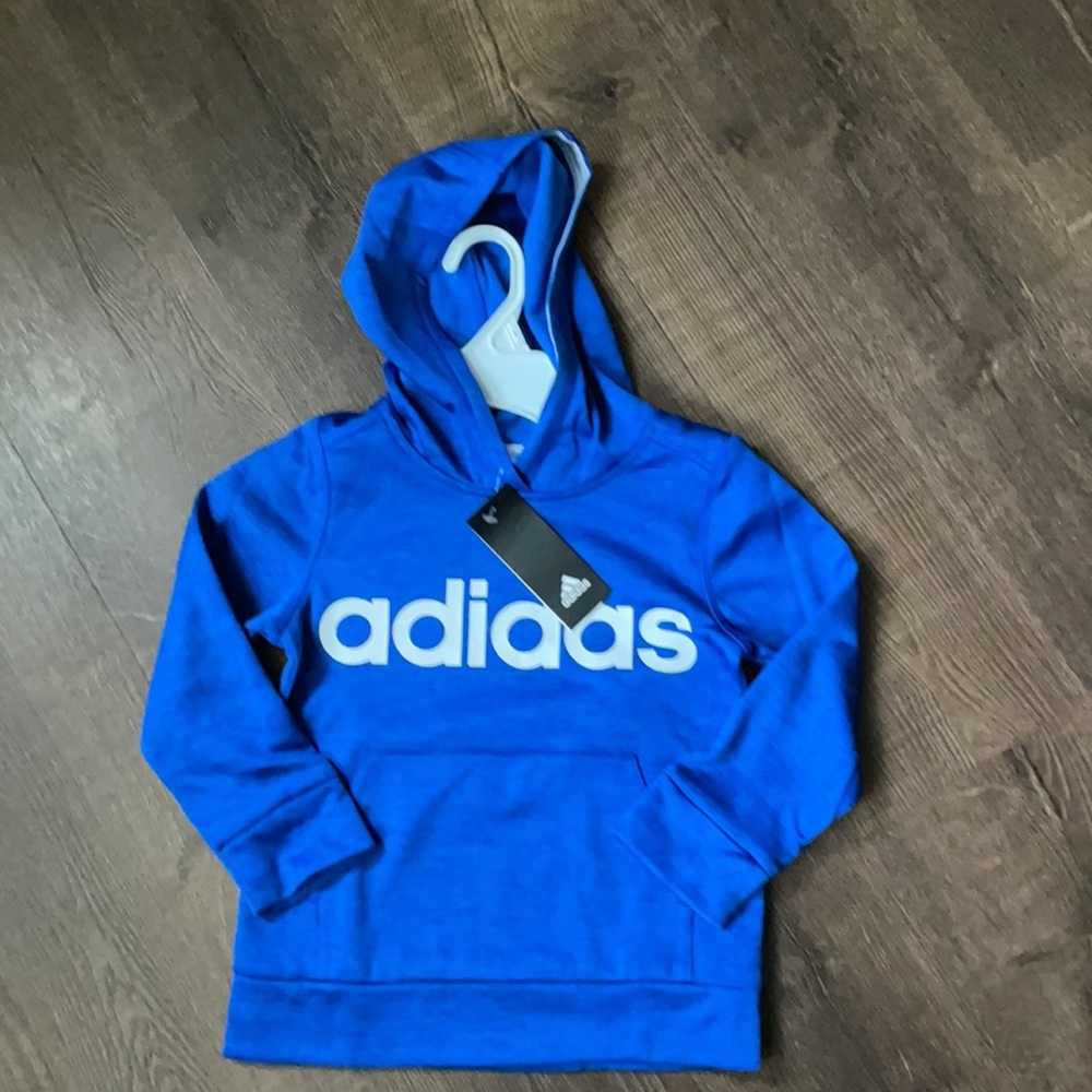 Boys Blue Adidas Hoodie sweatshirt